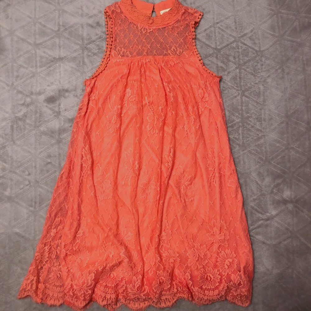 Altar’d State Coral Lace Dress
